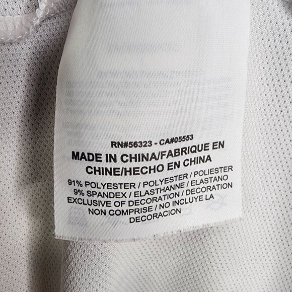 Mens Nike Golf Modern Fit Dri-Fit Polo Shirt White & Neon Green Short Sleeve L - Picture 7 of 11